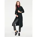 Longstrickjacke HEINE, Damen, Gr. 46, schwarz, 100% Baumwolle, unifarben, Langarm, Strickjacken