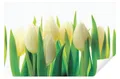 Wallarena Fototapete Küche Abwaschbar 250x60 Tapete Wandtapete Küchenrückwand Küchentapete, Glatt, Blumen, Tulpen, Tapete inklusive Kleister Vliestapete Motivtapete