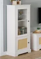 OTTO home Vitrine Linda aus massivem Kiefernholz, mit schönen Metallgriffen