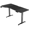 pro.tec Computertisch, Schwarz, Holzwerkstoff, 1-Sitzer, 159x119x75 cm, Arbeitszimmer, Schreibtische, Computertische