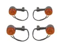 Blinker Set Rund Vorne Hinten 12V E-geprüft für Enduro Motorrad Roller 4 Stück