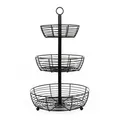 Auroni Etagere Auroni Etagere Infinite 3 oder 2 Etagen zur Präsentation, schwarz puvlerbeschichtet topaktuell Ø 29 cm x 48 cm
