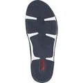 Rieker Damen Sneaker Leder Schnürschuh Ziernaht 55901, Größe:40 EU, Farbe:Blau - Blau - 40