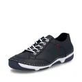 Rieker Damen Sneaker 55901, Frauen Schnürschuhe,Strassenschuhe,Schnuerung,lace-up Shoes,Schnuerschuhe,Schnuerer,Low-tie,blau (14),40 EU / 6.5 UK