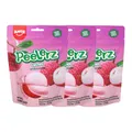 Amos Peelerz Gummies Lychee mit einer fruchtigen Füllung 65g 3er Pack
