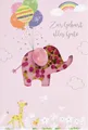 Geburt Baby Collage Glückwunschkarte mit Briefumschlag Mädchen Geburt der der To