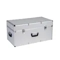Kreher® Transportkoffer 100L - Robuster Werkzeugkoffer mit Aluminiumrahmen & ABS-Korpus, abschließbar, Metallverschlüsse, Neopren-Innenraum - Große Aufbewahrungsbox für Werkzeug, Kamera & Elektronik