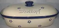 Töpferei Seifert Brottopf Avena Gross 40 cm | Brotkasten | Brotbox | Brotdose | Brotbehälter | Steinzeug | LxB 41x25