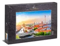 Ulmer Puzzleschmiede - Puzzle „Berlin City“ - Klassisches 1000 Teile Städte-Puzzle, Made in Germany – Puzzlemotiv Berliner Stadt-Zentrum mit Spree, Fernsehturm und Alexanderplatz