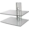 NEG Multimedia TV-Rack SUSPENDER Farbe: silber, Anzahl Regalböden: 2 Ablagen - Silber