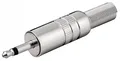 Klinkenstecker - 3,5 mm , 2-polig,mono, Silber