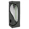 Zelsius Growzelt MyHomeGrow Grow Tent | Indoor Growroom | Growschrank Darkroom Pflanzenzelt Gewächshaus Zuchtzelt (40 x 40 x 120 cm, Grau)