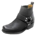 Bangla City Biker Westernstiefel Kurzstiefel Motorrad Stiefel Biker Schwarz 43