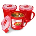 Microwave Suppentasse, mittelgroß | mikrowellenfeste Frischhaltedose | 656 ml...