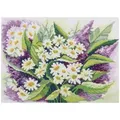 Panna Kreativset Panna Kreuzstichset "Wildblumen" 30,5x21,5cm, Zählmuster, (embroidery kit by Marussia)