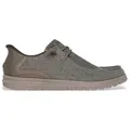 Skechers für Herren. 210959 Pantoletten Relaxed Fit Hausschuhe Melson Coronado grau (43), Wohnung, Schnürsenkel, Lässig