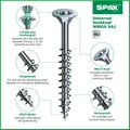 SPAX Wirox Spanplattenschrauben Torx alle Größen 3x30-6x260 Holzschrauben b