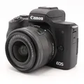 Canon EOS M50 Mark II schwarz + 15-45mm IS STM Gebrauchtware | Sehr leichte Gebrauchsspuren | 12 Monate Garantie