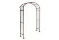 ESTEXO Rankgitter Rosenspalier Rosenbogen Torbogen 160 cm Rankhilfe Rost Metall Klette