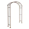 Rosenspalier Rosenbogen Torbogen 160 cm Rankhilfe Rost Metall Kletterhilfe Bogen