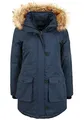 OXMO Acta Damen Wintermantel Parka Mantel mit Kapuze, Größe:M, Farbe:Insignia Blue (194010)
