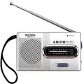 Mini Tragbares Radio 2 Band AM/FM mit Kopfhöreranschluss Klein Transistor Tel...