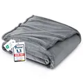 BEDSURE Kuscheldecke Flauschig Decke Fleecedecke - Wohndecke Warm Winter Weich, Sofadecke XL, Geschenke für Frauen, Decke Couch Blanket, Wohn- & Kuscheldecken 150x200cm, Sofa überwurfdecke, Grau