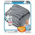 Kuscheldecke Flauschig 150x200cm Grau Wohndecke
