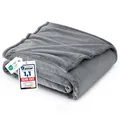 BEDSURE Kuscheldecke Flauschig 150x200cm Grau