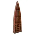 invicta INTERIOR Massives Bootsregal Jakarta 190cm bunt Mangoholz aus recycelten Fischerbooten Weinregal