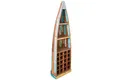 Weinregal Shabby Chic 190 cm hoch XXL Bunt Holz mit Regal Flaschen Wein Schrank