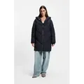 BOSS ORANGE Steppmantel Piapolly Premium Damenmode mit Kapuze, Chevron-Steppung blau XXXL (46)