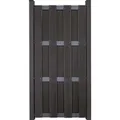 GroJa Fertigzaun hochkant 84,3 cm x 180 cm Anthrazit mit Querriegeln DB703