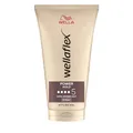 Wellaflex Power Hold Haargel für Frauen | Bis zu 24 Std. anhaltender ultra starker Halt | Sanft zur Kopfhaut, dermatologisch getestet | Vegane Formel | Frei von Silikonen | Haltegrad 5 | 150ml