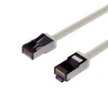 Flexline®-Patchkabel cat. 6A S/FTP, kurze Bauform, PIMF, grau, 3,0m