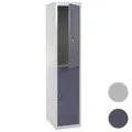 Mendler Schließfach Boston T853, Schließfachschrank Wertfachschrank Spind, Metall 185x38x45cm ~ Variantenang 55307
