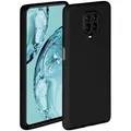 ONEFLOW Soft Case für Redmi Note 9 Pro Hülle aus Silikon mit Kameraschutz, Silikonhülle mit erhöhtem Schutz fürs Display, Backcover Schutzhülle, weiche Handyhülle, Schwarz