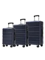 YONSLY Trolleyset Premium Hartschalen-Reisekoffer Trolley Kabinenkoffer M-L-XL, 4 Rollen, (Größen M, L und XL, 3 tlg., Reiseset), mit TSA-Schloss, YKK-Reißverschluss und austauschbaren Rollen