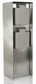 Bold Orio Aussen-Steckdose-Garten (Steckdosen-Säule) mit 2-Fach Stecker in Edelstahl (IP44 Outdoor Energie-Säule | Bis zu 3680 Watt | Eckig | 23x7x7cm | Einfache Montage)