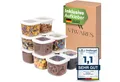 Viwares Vorratsdose Viwares Vorratsdosen-Set 12er Weiß SERIE FOLY 0.55, Plastik