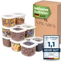 VIWARES Foly luftdichte Vorratsdosen mit Deckel | 12er Vorratsbehälter Set 0,55L