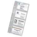 DURABLE Visitenkartenhüllen transparent, für bis zu 8 Visitenkarten, 10 St.