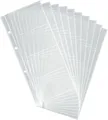Durable 238719 Visitenkartenhülle für VISIFIX® für 80 Karten 90x57mm 134x284mm