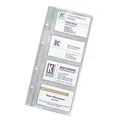 DURABLE Visitenkartenhüllen transparent, für bis zu 8 Visitenkarten, 10 St.