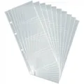 Visitenkartenhülle für VISIFIX für 80 Karten 90x57mm 134x284mm transparent 10 Hü
