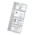 DURABLE Visitenkartenhüllen transparent, für bis zu 8 Visitenkarten, 10 St.