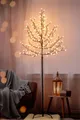 Gravidus LED-Dekofigur Kirschblütenbaum 180cm mit 180 LED warmweiß Innen Außen Deko