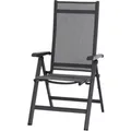Siena Garden Klappsessel Tesoro Alu 68 cm x 60 cm x 110 cm Anthrazit Matt