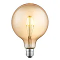 Home Sweet Home Edison Vintage E27 | LED-Filament-Leuchtmittel Carbon | G125 Global LED-Lampe | Ambra | Dimmbar | 4W 400lm 2700K | warmweißes Licht | für E27-Fassungen