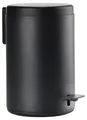 Zone Denmark Rim Mülleimer fürs Bad, Kosmetikeimer, Abfalleimer fürs Badezimmer, Durchm. 22 cm, Höhe 26,5 cm, Fassungsvermögen 3 Liter, Schwarz